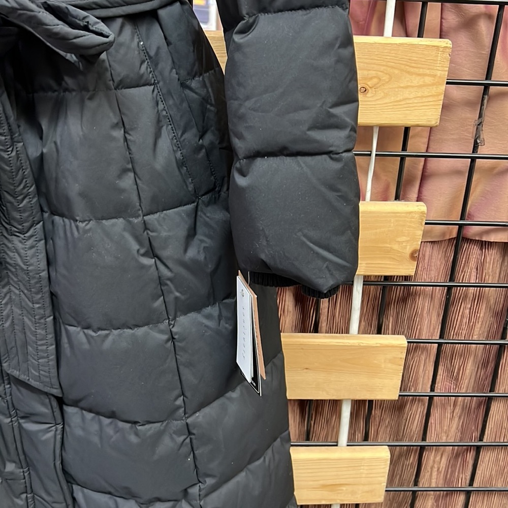 NWT,SANCTUARY
Belted Water Resistant Down & Feather Fill Puffer Coat In Black - Picture 14 of 17